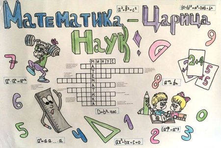 Плакат на неделю математики
