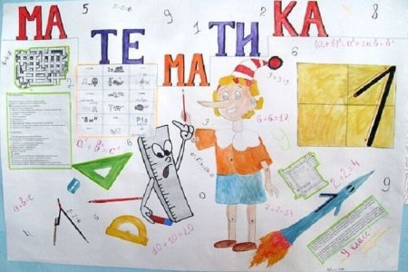 Плакат на тему математика