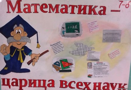 Плакат математика