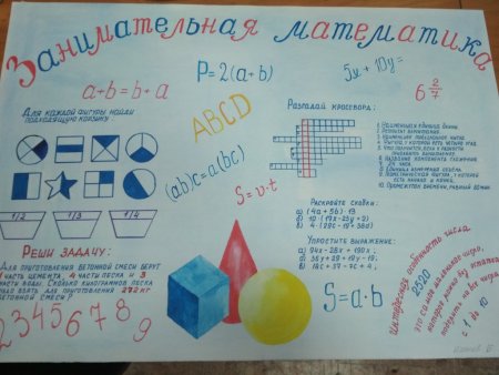 Плакат на день математики