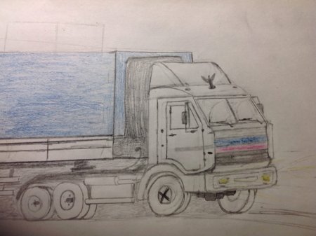 КАМАЗ карандашом