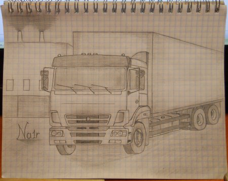 КАМАЗ 65115 В карандаше