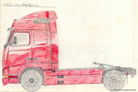 КАМАЗ только сбоку срисовать