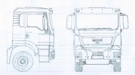 КАМАЗ 5490 чертеж