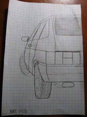 Рисунки по клеточкам машины