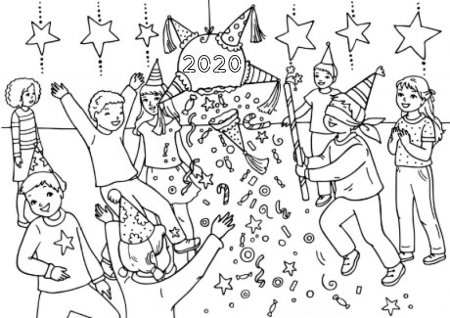 Рисование новогодний карнавал