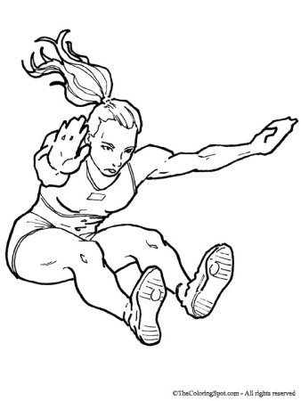 Раскраска спортивные соревнования