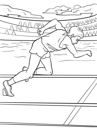 Рисунок на тему легкая атлетика