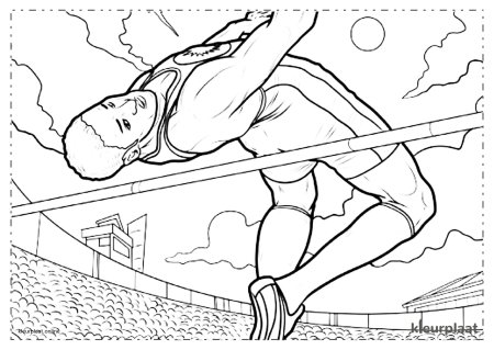 Раскраска легкая атлетика