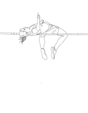 Спортсмены бегуны раскраски для детей