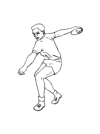 Легкая атлетика раскраска для детей