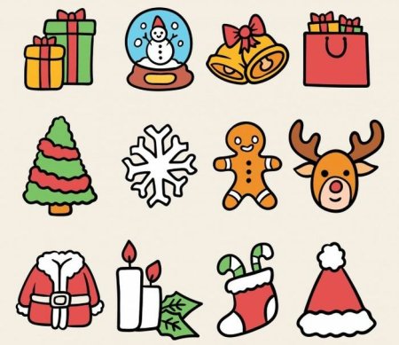 Поэтапное рисование Деда Мороза