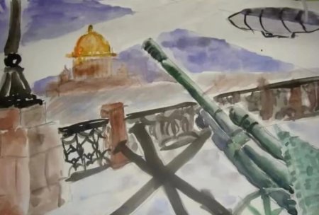 Блокада Ленинграда рисунки