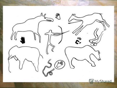 Рисунок на тему первобытные люди