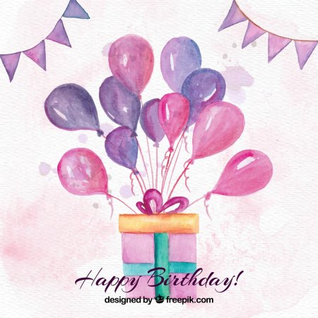 Раскраска "с днем рождения!"