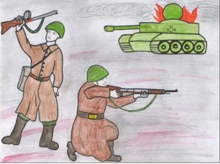 Рисунки на военную тему