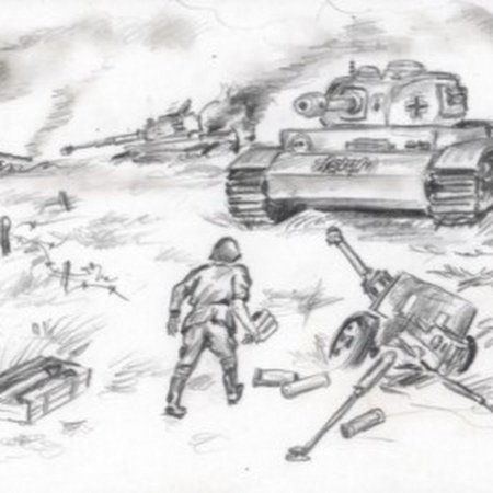 Война рисунок карандашом