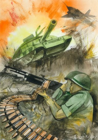 Рисунки о войне для срисовки