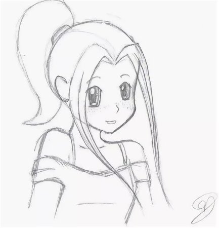 Аниме картинки карандашом