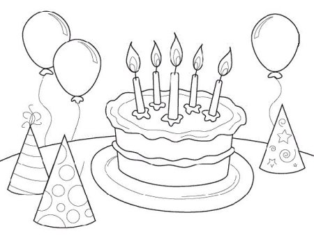 Легкие рисунки на день рождения