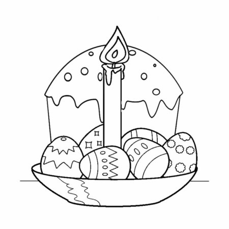 Рисунок на тему Пасха