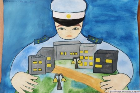 Рисунок на тему полиция