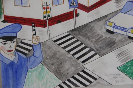 Рисунок ко Дню полиции