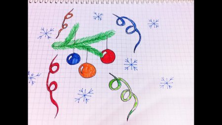 Схема рисования снеговика