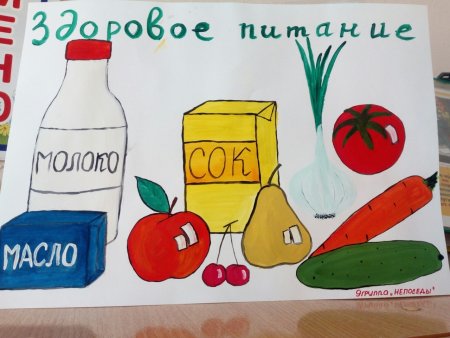 Здоровое питание рисунок