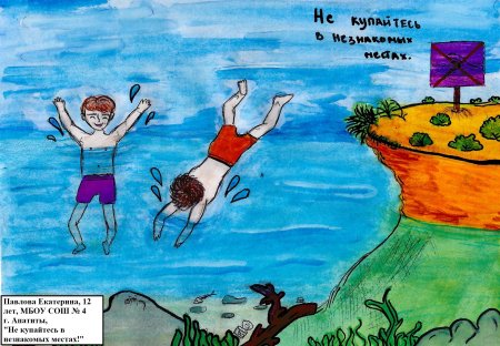 Рисунок на тему безопасность на воде