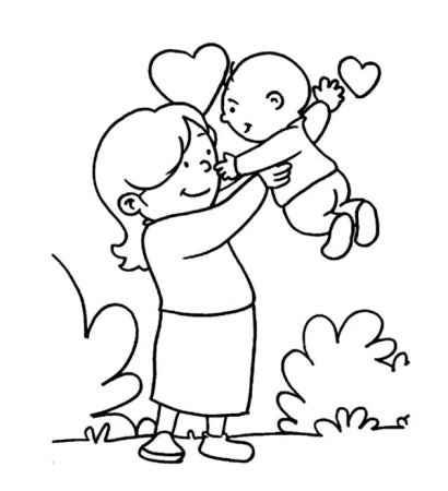 Рисунок маме на день матери карандашом легкий