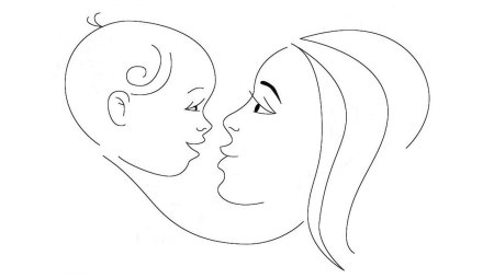 Рисунки к Дню матери для срисовывания