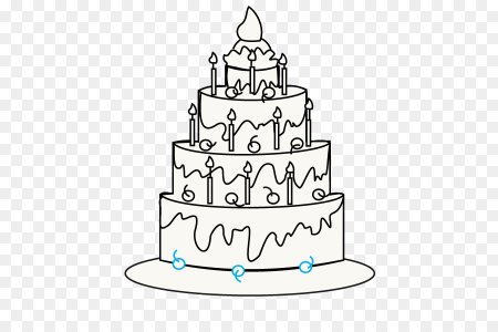 Торт раскраска для детей