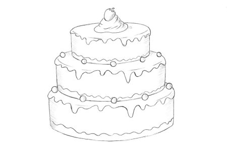 Раскраска торт