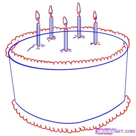 Раскраска торт