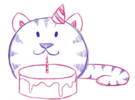 Котёнок с шариком