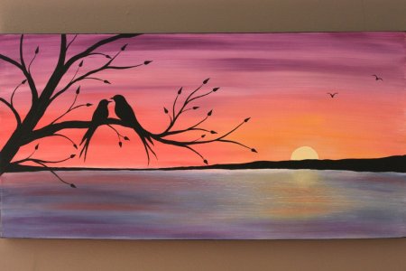 Рисунки красками легкие и красивые