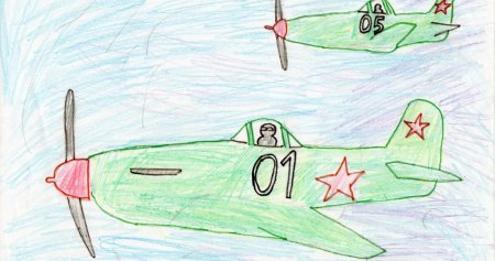Детские рисунки на военную тему