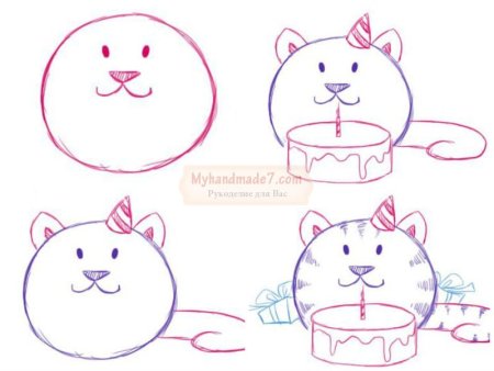 Рисунок для мамы легкий