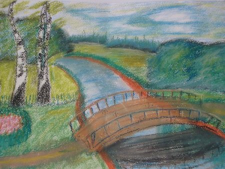 Степь рисунок карандашом