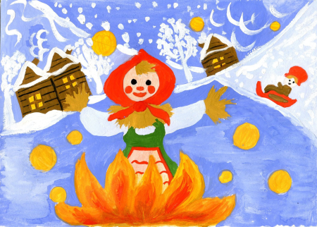 Масленица рисунок