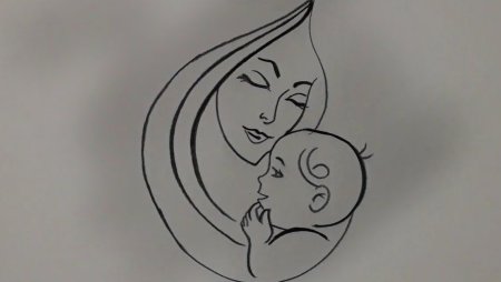 Рисунок на день матери легкий и красивый