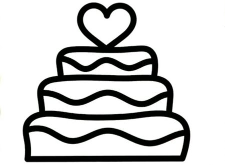 Раскраска "с днем рождения!"