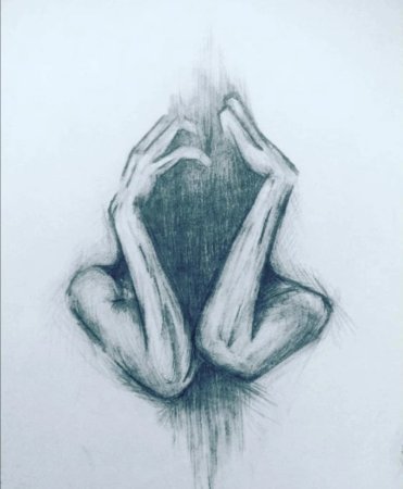 Рисунки страшные лёгкие