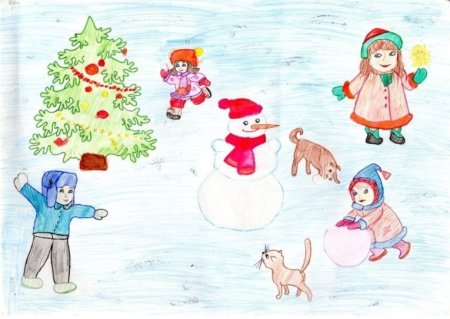 Рисунок на новогоднюю тему