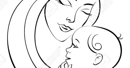 Рисунок мамы для срисовки
