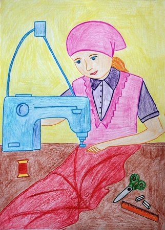 Гимнастка рисунок карандашом