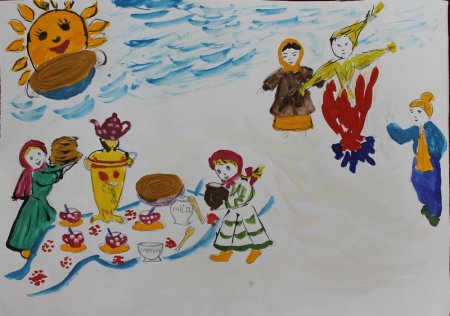 Рисование Масленица