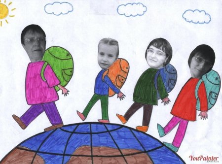 Рисунок на тему Дружба легко