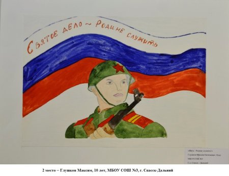 Рисунок на военно патриотическую тему